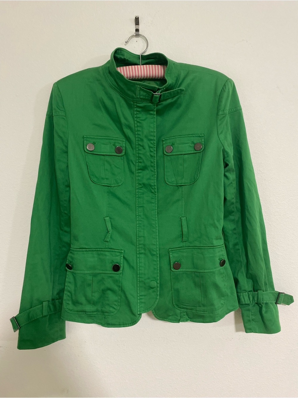 Zara Basic Green Utility Jacket